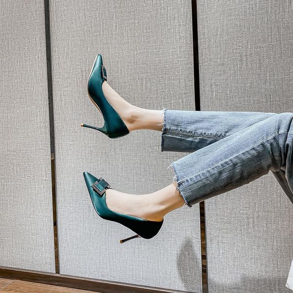 

dress shoes 2021 fashion high heels, Black