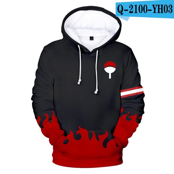 

men's hoodies & sweatshirts anime hoodie 3d print uzumaki akatsuki sakura sweatshirt cosplay costumes boys/girls/kids harajuku clothing, Black