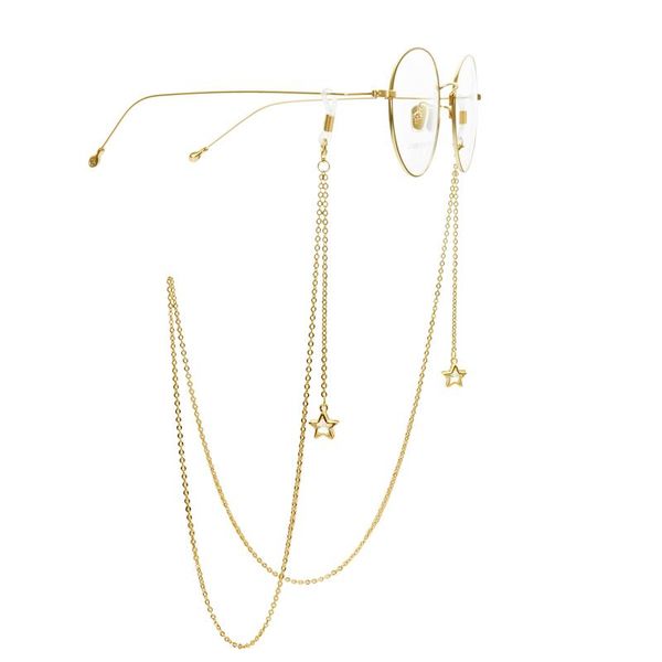 

sunglasses cases & bags non-slip metal copper chain glasses rope pendant handmade