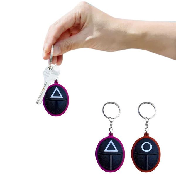 

party favor squid game keychain soldier s series still missing your mini doll figurine key ring car backpack pendant gift
