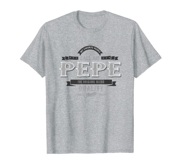 

vintage my favorite people call me pepe grandpa gift t-shirt, White;black