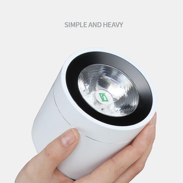 

downlight modern simple nordic round ceiling villa high-end custom 5w/7w white black fixtures lamparas spotlights