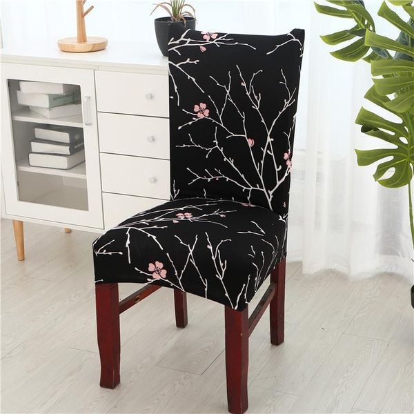 

chair covers 30 spandex modern elastic kitchen seat case floral printing for dining room wedding banquet el