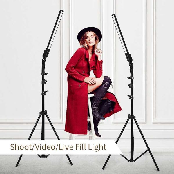 

light wand 3200-5500k 40cm dimmable pographic lighting lamp for po studio makeup handheld stick video fill flash heads