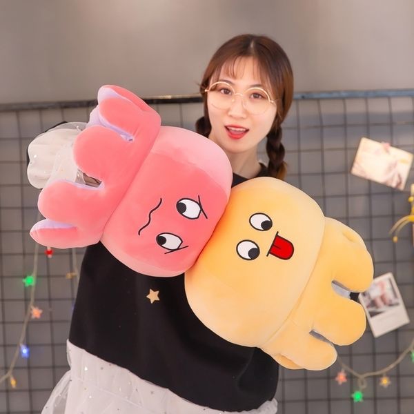 

new pillow angry plush toy funny double-sided expression flip ocs doll