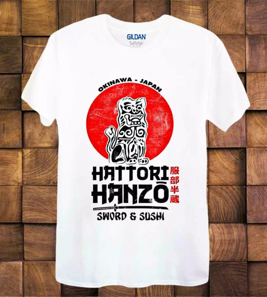 

hattori hanzo kill bill t shirt tee ladies /tee 805, White;black