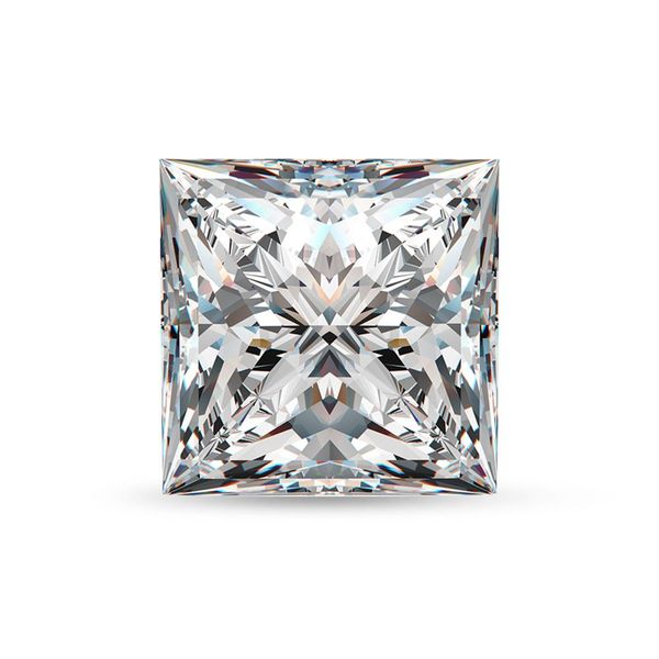 

loose gemstones moissanite stone 2ct 7mm d color vvs1 lab diamond gem princess cut 8 hearts 8 arrows for women jewelry stones, Black