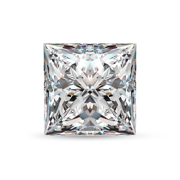 Свободные драгоценные камни Moissanite Stone 2CT 7 мм D Цвет VVS1 Лабораторная алмазная драгоценность принцесса нарезать 8 сердец 8 стрелок для женщин ювелирные камни