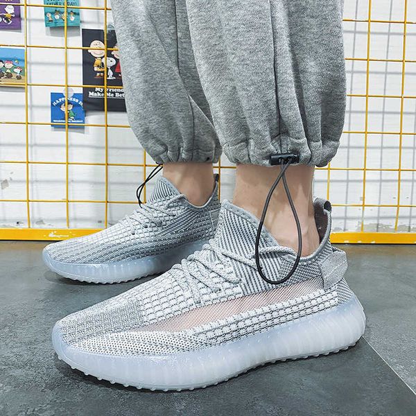 

autumn breathable mesh shoes men's front lace up low sports coconut fashion trend casual