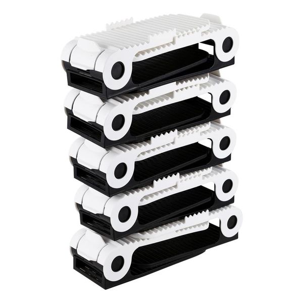 

clothing & wardrobe storage 10x adjustable shoe slots organiser space saver stacker holder