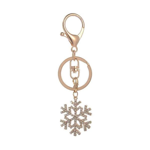 

keychains creative fashion crystal snowflake keychain personality car key ring glamour jewelry female bag pendant simple chain, Silver