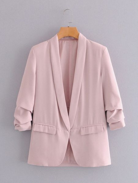 

shawl collar tailored blazer q4de#, White;black