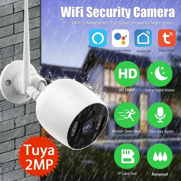 

tuya smart wifi kamera bewegung zwei alarm menschlichen erkennung outdoor ip audio ir nachtsicht video cctv surveillan cameras