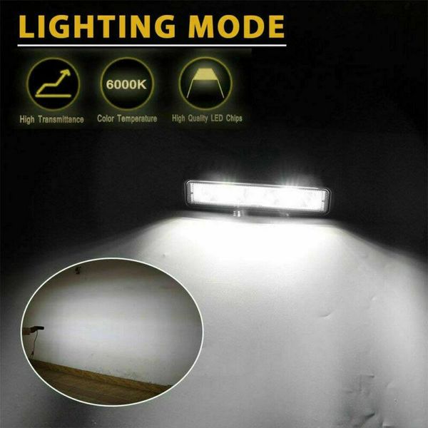 

work light flood off road atv suv boat 6000k waterproof led working