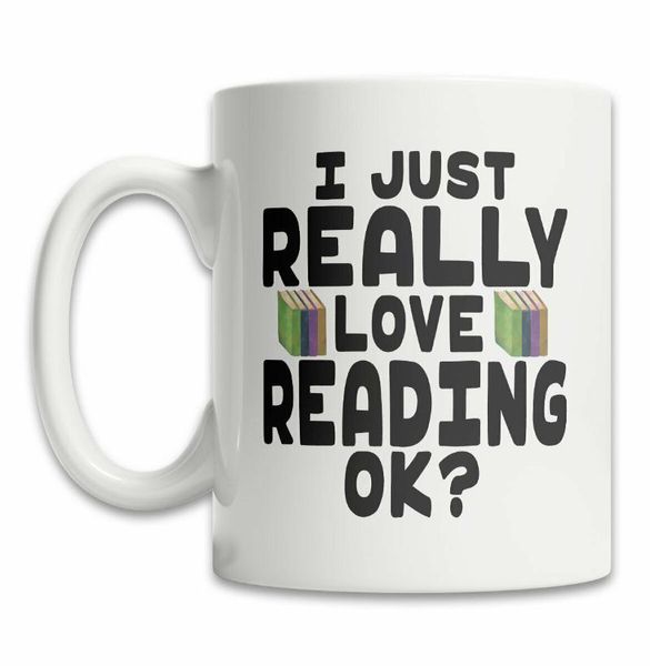 

details about Â cute reading mug i love lover funny gift mugs