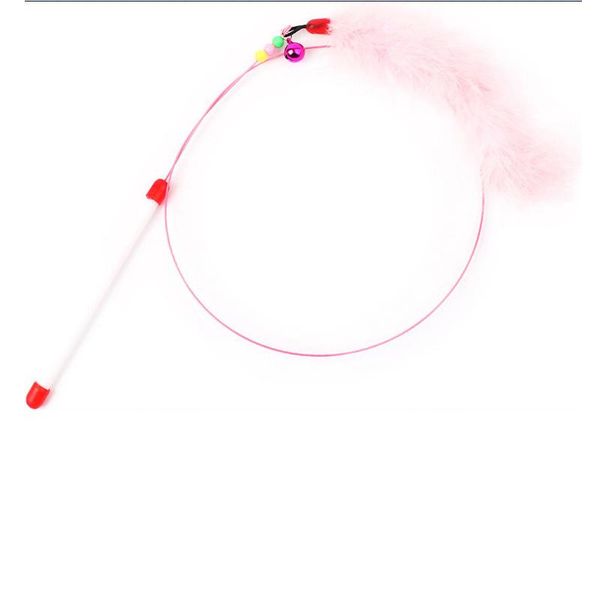 

cat toys tease stick feather toy fish interactive