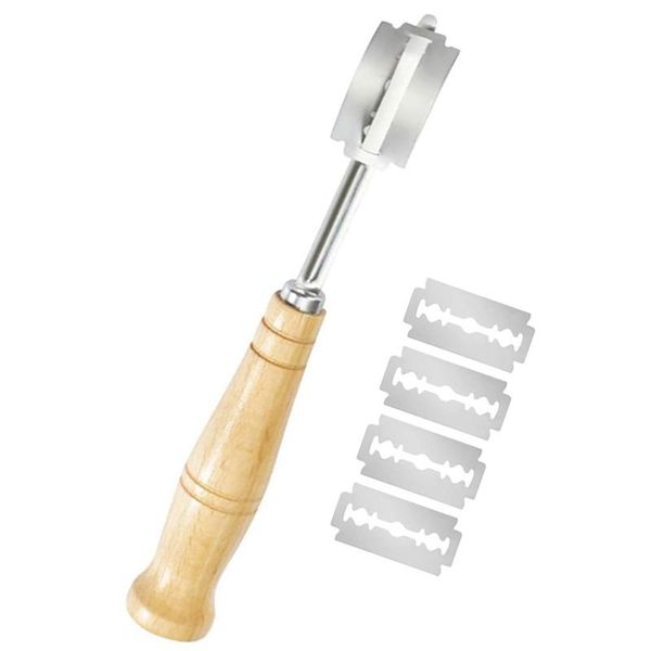 

bread lame slashing tool wood handle dough knife baking pastry cutter pizza scoring slicer slasher & tools