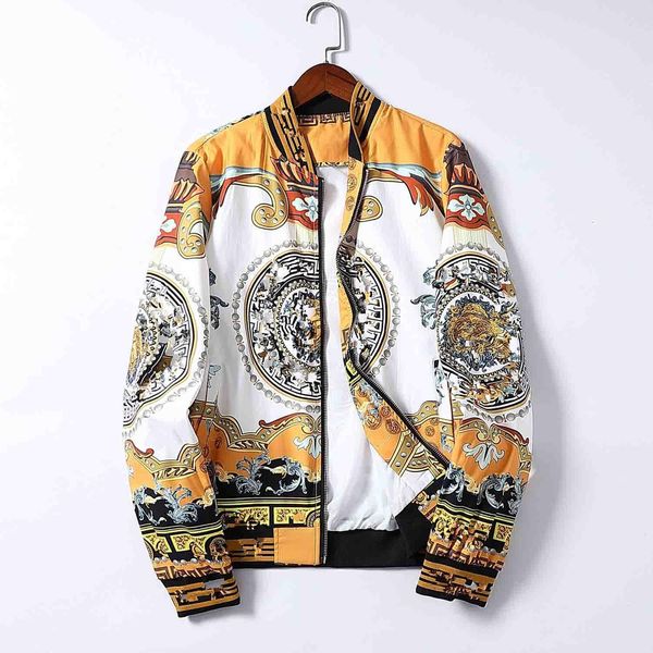 

20s men designer jacket luxury luminous material printed clothes hooded long sleeve men's women's genuine label, Black;brown