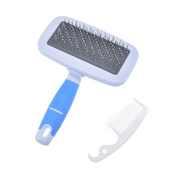 

1pc pet dog cat hair grooming trimmer comb feet print flea brush slicker clean tool fast