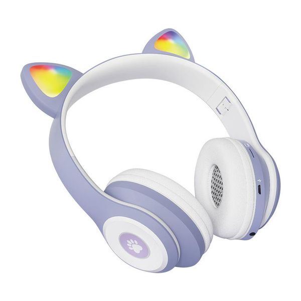 

wired headset gamer pink cat ear cute phone pc with microphone 3.5mm gaming for overear 5color headphones & earphones