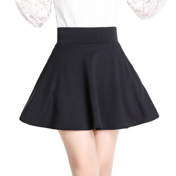 

skirts spring and summer a-line lotus skirt anti-light shorts female, Black
