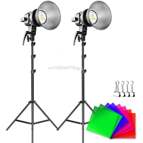 

flash heads gvm p80s video studio phtotography 2 lights kit daylight dimmable brightness led lighting with stand tripod background cloth