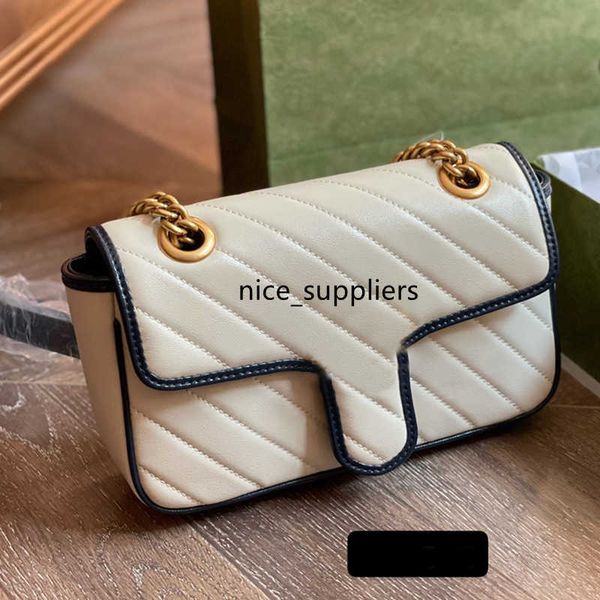 

designer luxury bag chain messenger bags cross body purse wallets fashion plain thread cowhide genuine leather hasp hard women's leathe