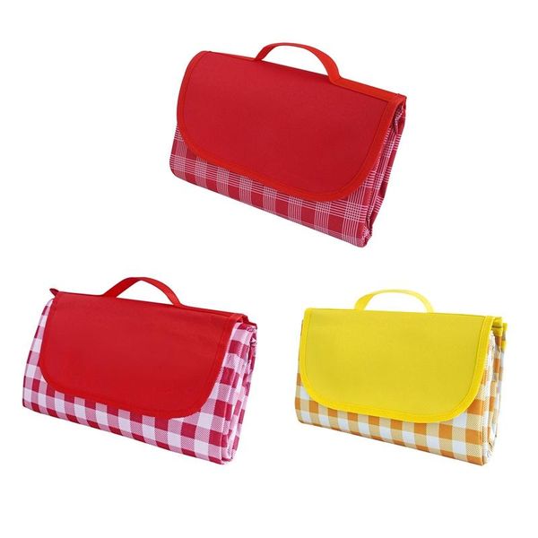 

blankets portable outdoor waterproof picnic blanket large foldable anti-slip oxford cloth mat for travel beach hiking camping
