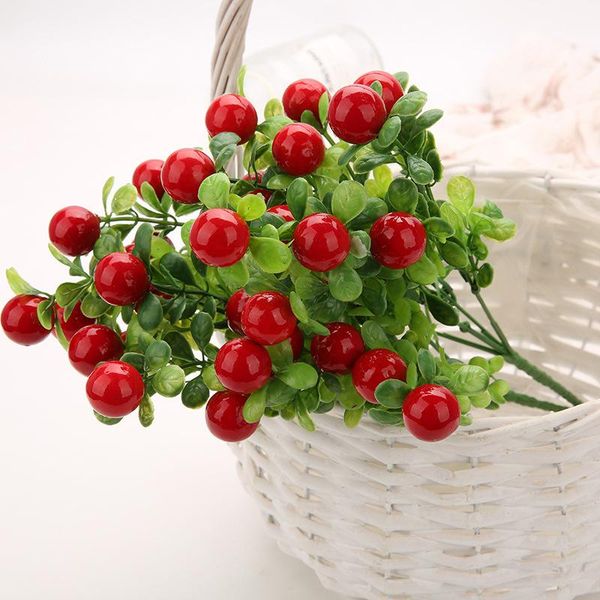 

decorative flowers & wreaths artificial fruit simulation deskpot plants chili bunches landscape plastic home kitchen decor garden weddin