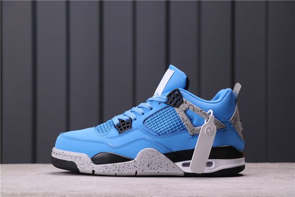 

2021 jumpman 4 university blue basketball shoes cactus jack sail union luxurys designers men women trainers sneakers 36-47