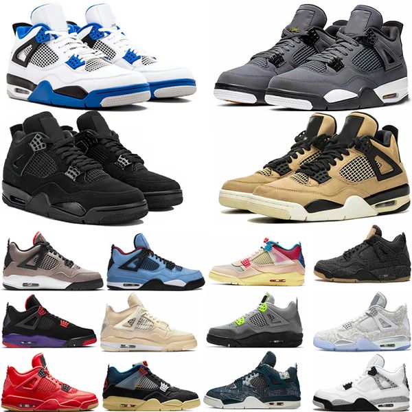 

shoes jumpman 4 iv eminem basketball for men black denim undefeated encore blue olive green mens version wholesale size 41-47