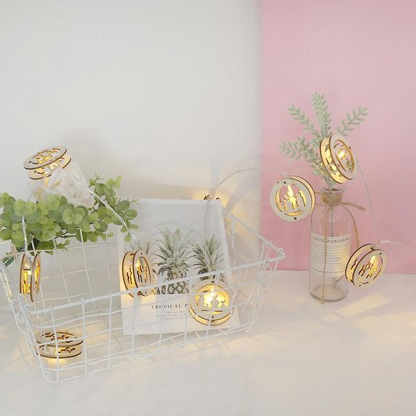 

decorative objects & figurines ramadan festival wooden pendant lights party garden decoration string ornaments canq889
