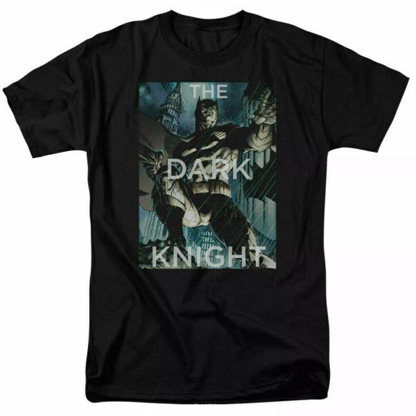 

batman fighting the storm t shirt licensed comic book tee dark knight black, White;black