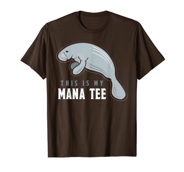 

this is my mana tee manatee t-shirt, White;black