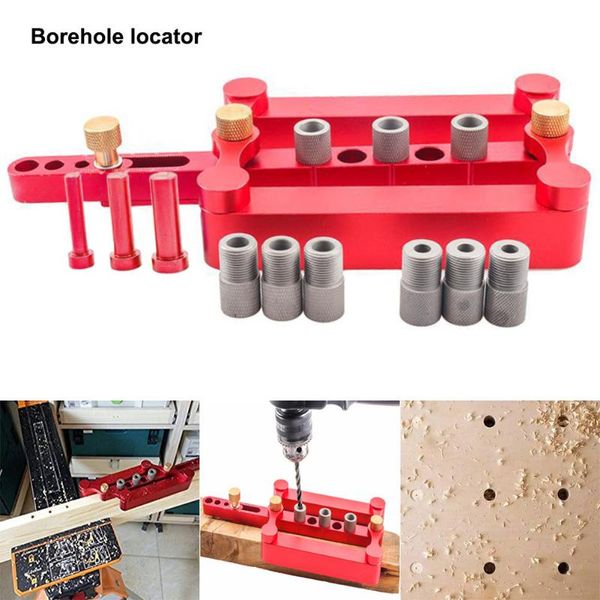 

professional hand tool sets woodworking self centering dowelling jig for metric dowels 6/8/10mm precise drilling tools dfds889