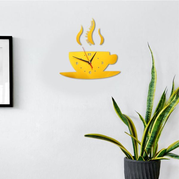 

wall clocks 1pc diy clock acrylic hanging mute sticker office decor