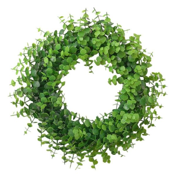 

artificial eucalyptus wreath spring for front door wall hanging window wedding party decoration decorative flowers & wreaths