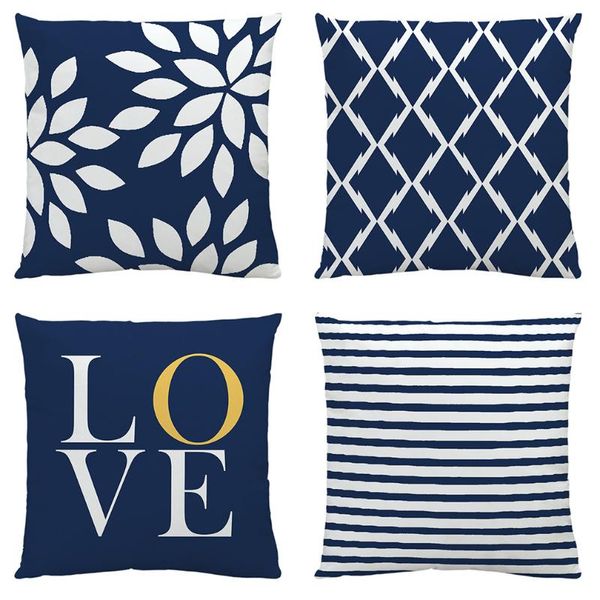 

pillow case 45Ã45cm square sofa living room bedroom office cushion cover fashion home decoration love throw covers