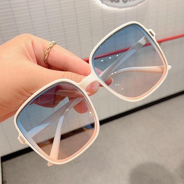 

outdoor eyewear fashion square sunglasses women retro rivetÂ blue pink sun glasses female candy colors big frame gradient oculos de sol femin