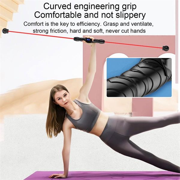 

resistance bands detachable training stick fitness exercise elastic vibrating replacement flexi-bar tremble yoga wand
