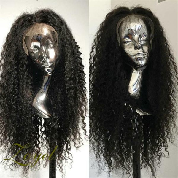 

synthetic wigs curly hair lace front for african american long heat resistant fiber black women