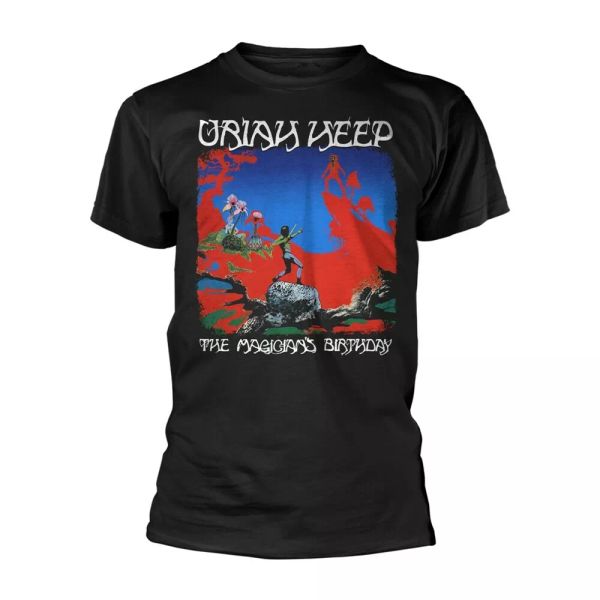 

uriah heep the magicians birthday black official t-shirt men unisex, White;black