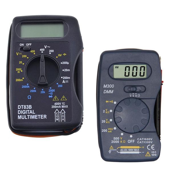 

multimeters dt83b/m300 lcd digital multimeter ac/dc handheld tester voltage modern current ohmmeter clamp meters