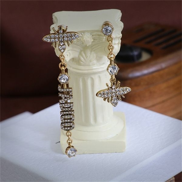 

86% off factory shopfamily asymmetric female brass wind diamond jewelry, Golden