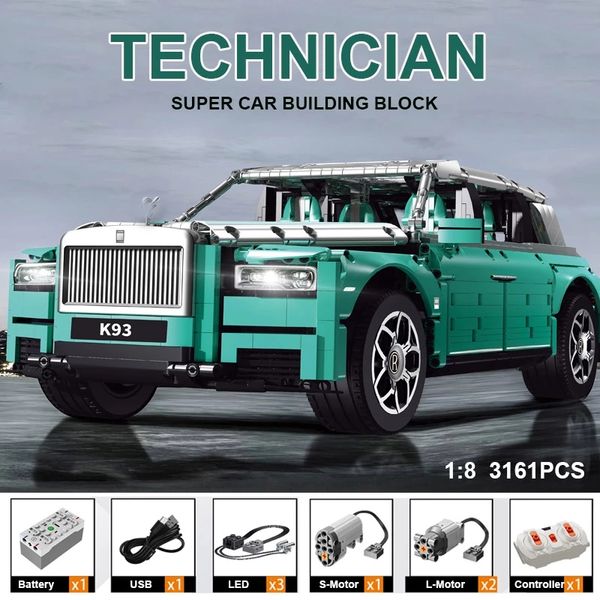 

the app rc motorized cullinan set building blocks k93 high-tech car model assembly bricks children education birthday toys kids christmas gi