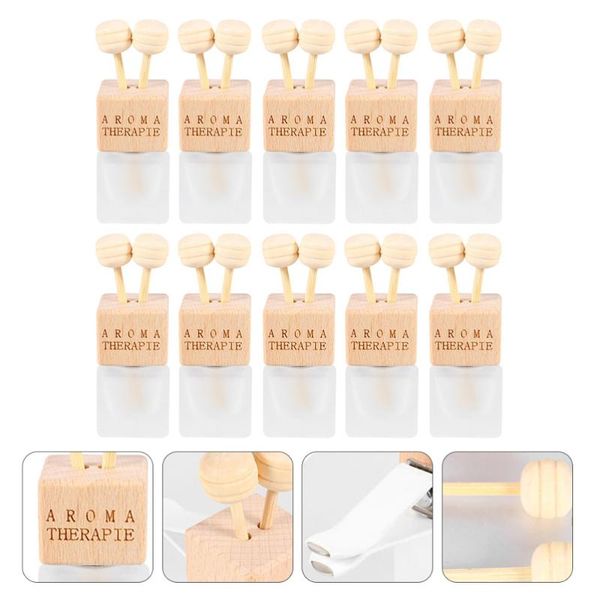 

storage bottles & jars 10pcs 8ml air vent perfume bottle auto fragrance ornament diffuser