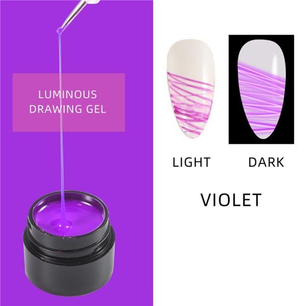 

nail gel 6 colors spider matrix paint design art pulling line silk drawing and painting decoration, Red;pink