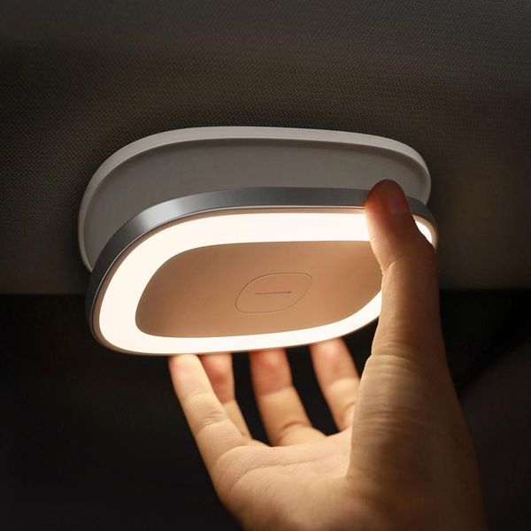 

car touch led night light roof ceiling magnet lamp automobile interior reading rechargeable usb charging wall