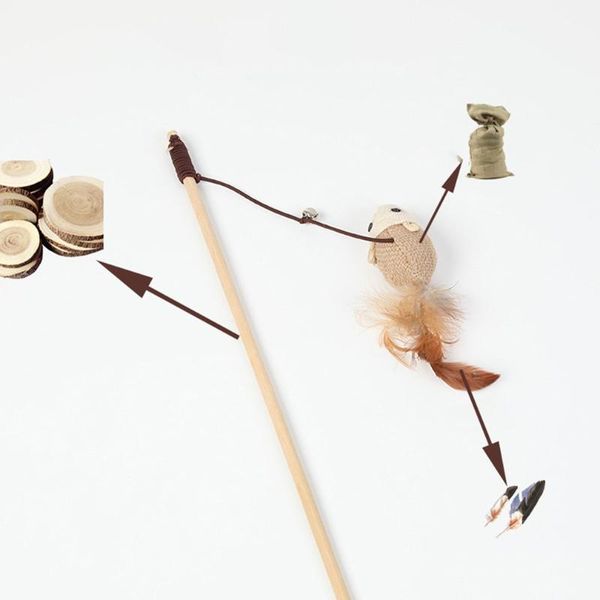

cat toys playing sticks funny poles fairy interactive training