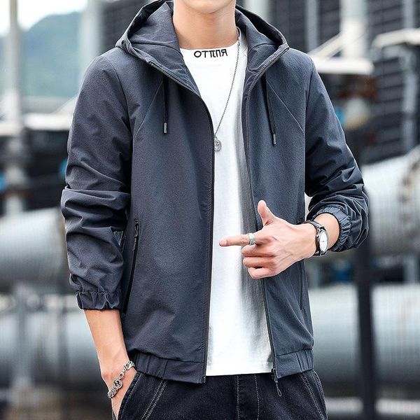 

men's jackets men jacket autumn korean version of the trendy sports casual students windbreaker zipper coat brand clothing, Black;brown